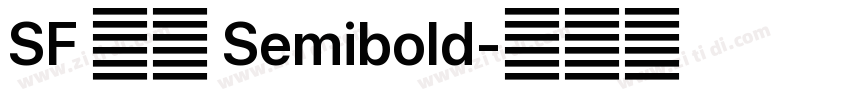 SF 俄语 Semibold字体转换 SF 俄语 Semibold字体转换